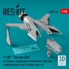 RESKIT RSU48-0338 F-105 Thunderchief air intakes, landing gears with wheels bays and weighted wheels set for Hobby Boss kit (3D Printed) 1/48